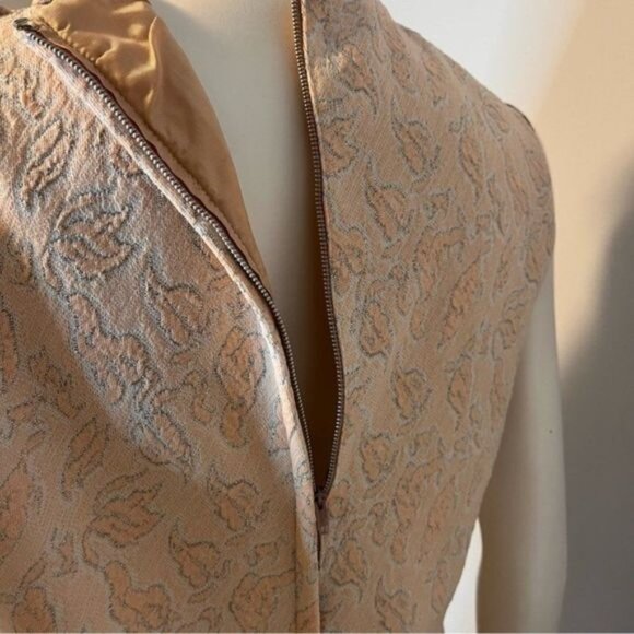 Vintage Hand Stitched Drop Waist Sleeveless Dress Size S - Picture 10 of 11